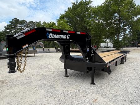 New 2026 Diamond C Trailers 40K FMAX216 12' Hydraulic Dovetail 32'X102" Pacesetter Edition Flatbed Trailer