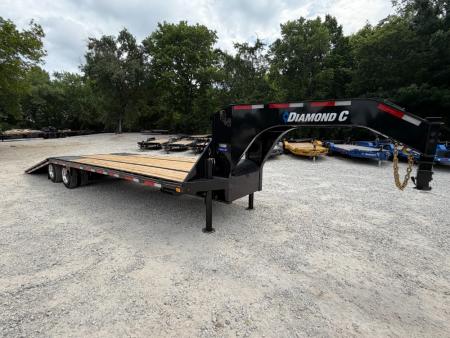 New 2026 Diamond C Trailers 40K FMAX216 12' Hydraulic Dovetail 32'X102" Pacesetter Edition Flatbed Trailer