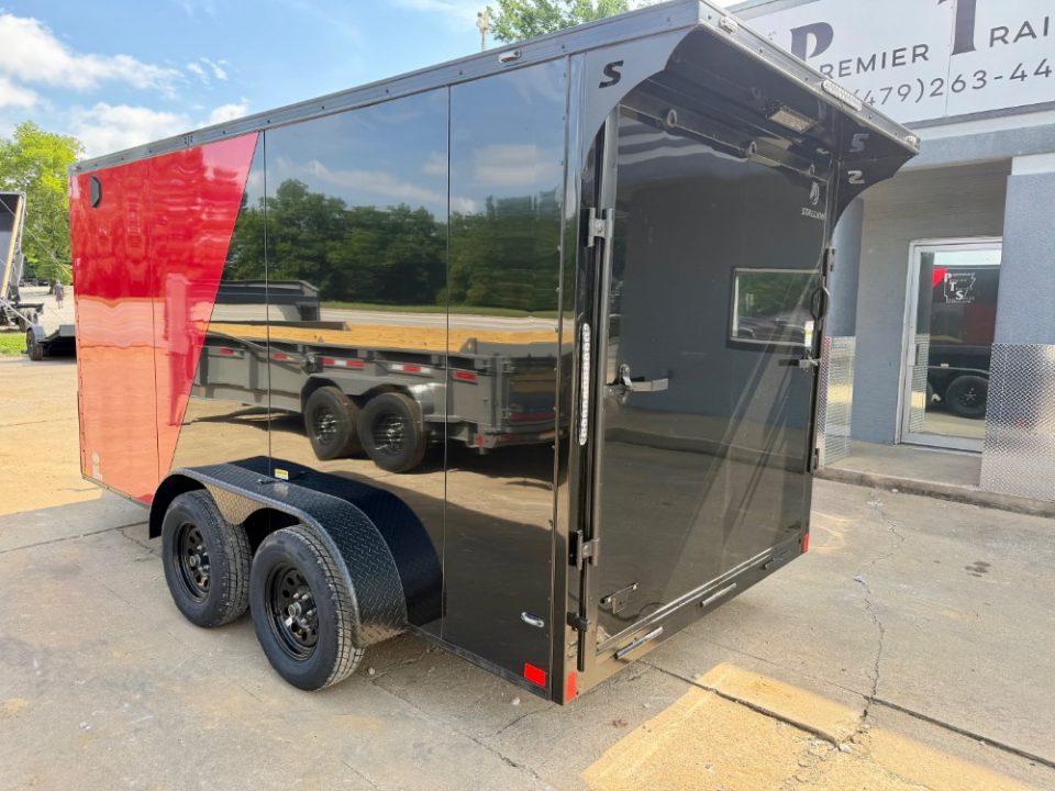 New 2026 Stallion Manufacturing LLC 7' X 14' Tandem Axle Rear Ramp Cargo / Enclosed Trailer