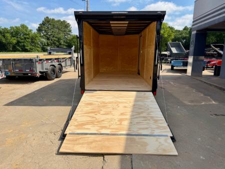 New 2026 Stallion Manufacturing LLC 7' X 14' Tandem Axle Rear Ramp Cargo / Enclosed Trailer