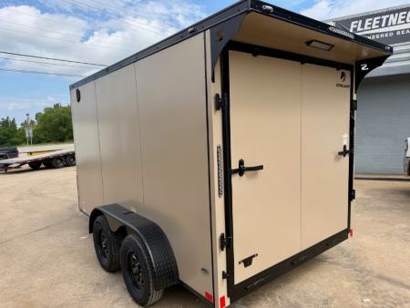 New 2026 Stallion Manufacturing LLC 7' X 12' Tandem Axle Ramp Cargo / Enclosed Trailer