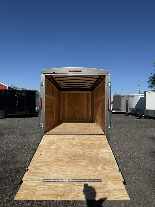 New 2026 Homesteader 7x14 Cargo Trailer - RAMP Door - GREY
