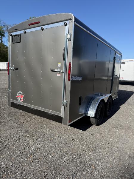 New 2026 Homesteader 7x14 Cargo Trailer - RAMP Door - GREY