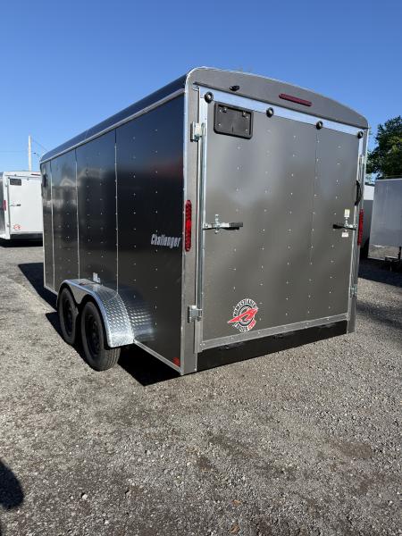 New 2026 Homesteader 7x14 Cargo Trailer - RAMP Door - GREY