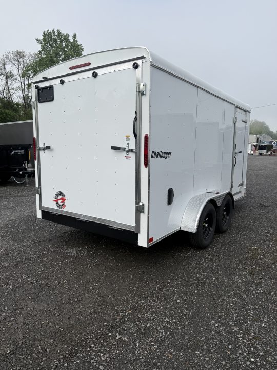 New 2027 Homesteader 7x14 Cargo Trailer - RAMP Door - WHITE