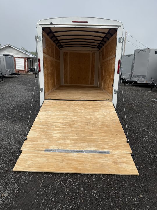 New 2027 Homesteader 7x14 Cargo Trailer - RAMP Door - WHITE