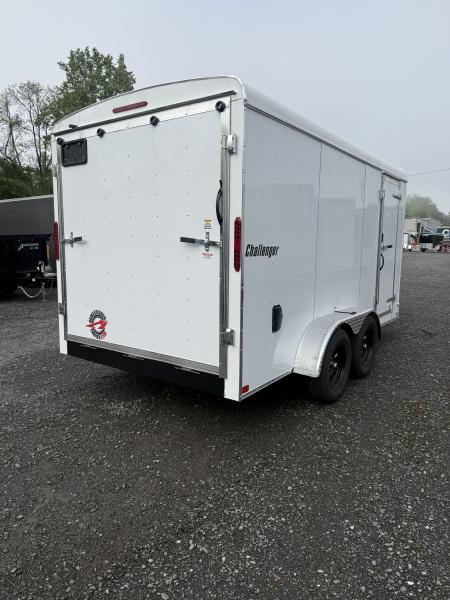 New 2027 Homesteader 7x14 Cargo Trailer - RAMP Door - WHITE