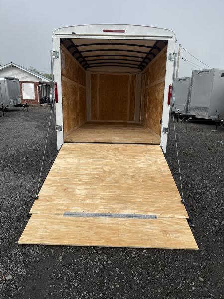 New 2027 Homesteader 7x14 Cargo Trailer - RAMP Door - WHITE