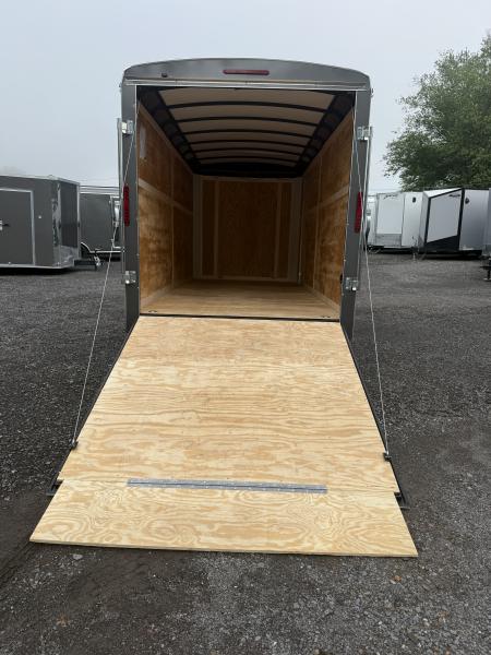 New 2027 Homesteader - 7x16 Ramp Door- GRAY - ADD HEIGHT
