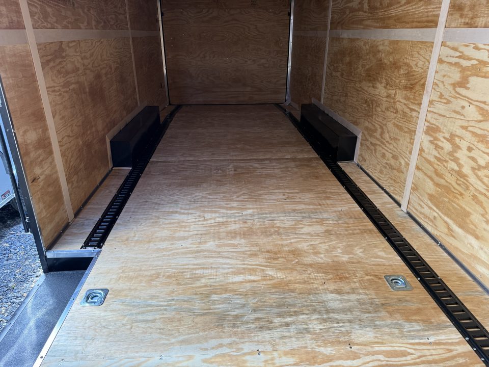 New 2026 Homesteader 8x24' V-Nose Trailer - BLACK W/ BLACKOUT - E-TRACK ON FLOOR