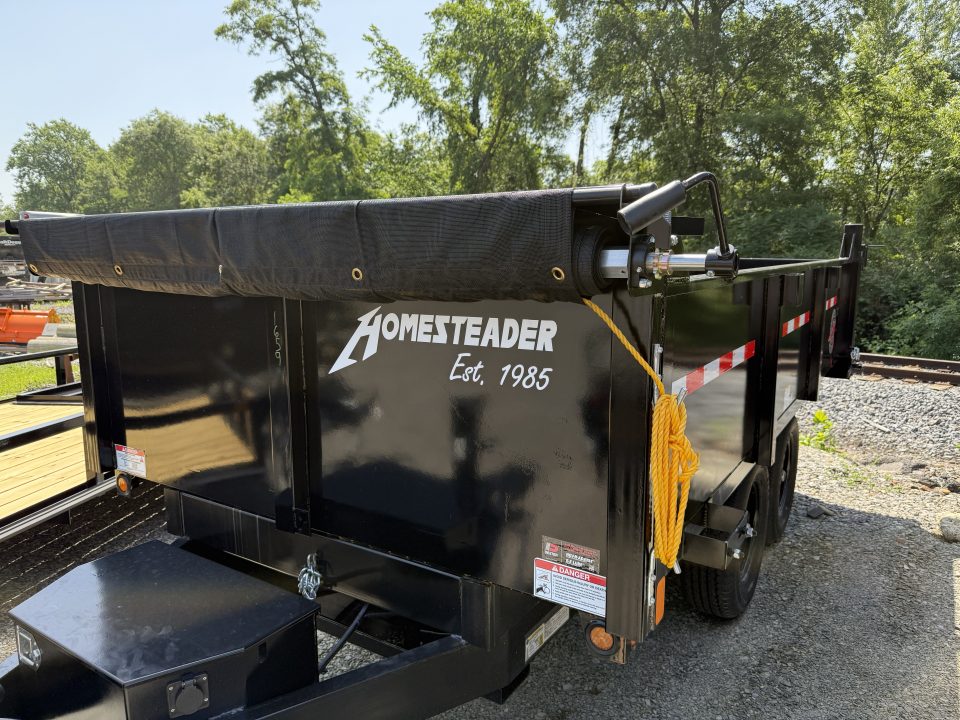 New 2026 Homesteader 6x12 Deckover Dump_9990 GVWR - CURBSIDE DROP SIDE