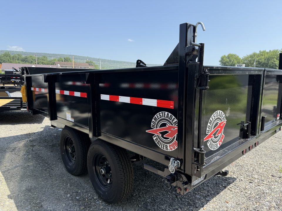 New 2026 Homesteader 6x12 Deckover Dump_9990 GVWR - CURBSIDE DROP SIDE