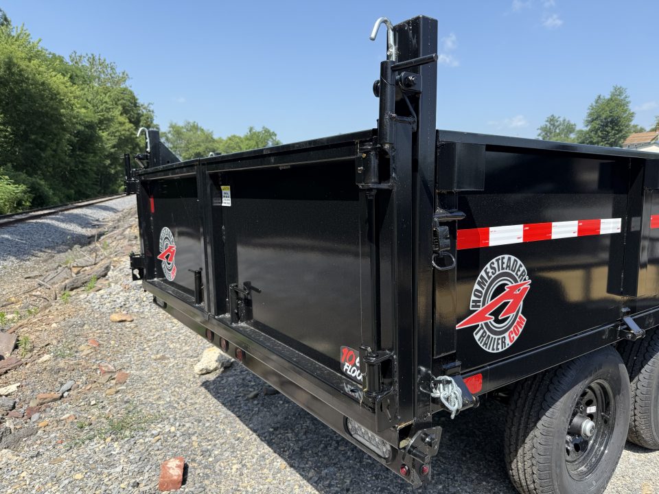 New 2026 Homesteader 6x12 Deckover Dump_9990 GVWR - CURBSIDE DROP SIDE