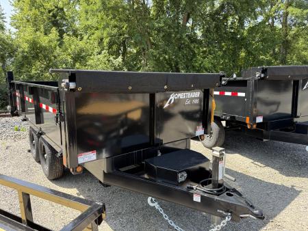 New 2026 Homesteader 6x12 Deckover Dump_9990 GVWR - CURBSIDE DROP SIDE