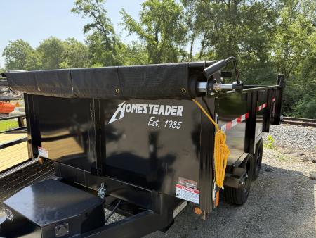 New 2026 Homesteader 6x12 Deckover Dump_9990 GVWR - CURBSIDE DROP SIDE