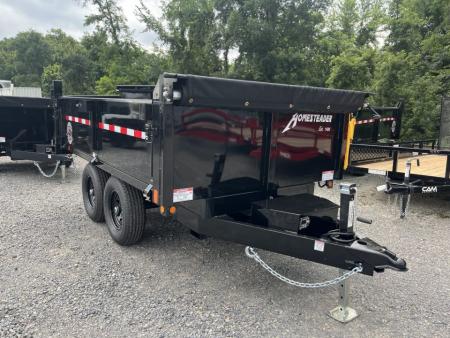 New 2026 Homesteader 6x10 Deckover Dump - 10K - BOTH DROP SIDES - Barn Door Rear