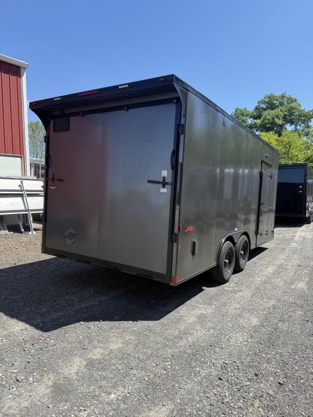 New 2026 Homesteader 8x18 V-Nose - 84" Interior - CHARCOAL - IH MODEL