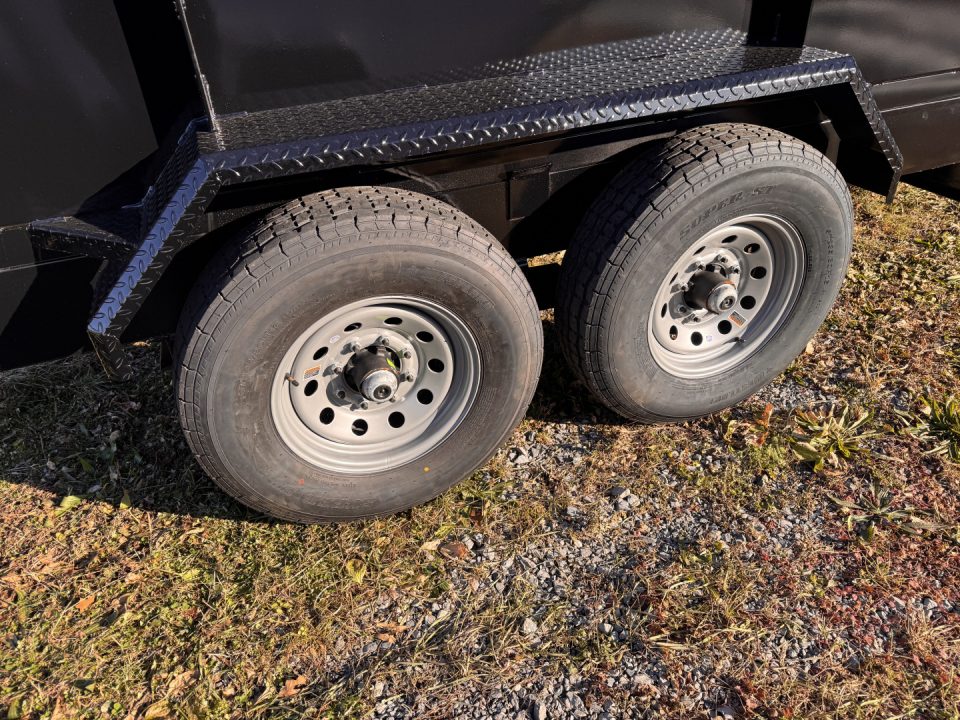 New 2026 Hawke Trailers FLPT-7K-7X14H4 Low Profile Dump Trailer 4 FOOT HIGH SIDES FREE TARP KIT