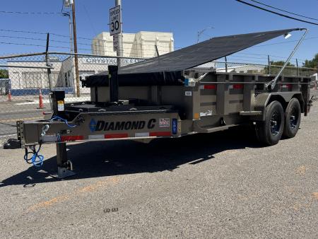 New 2026 Diamond C LPT 14' - 15.5K Telescopic Dump Trailer