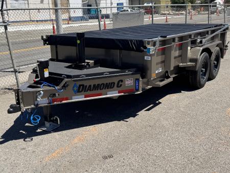 New 2026 Diamond C LPT 14' - 15.5K Telescopic Dump Trailer