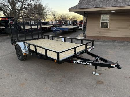New 2027 PJ 77 x12' Single Axle Utility Trailer - U7