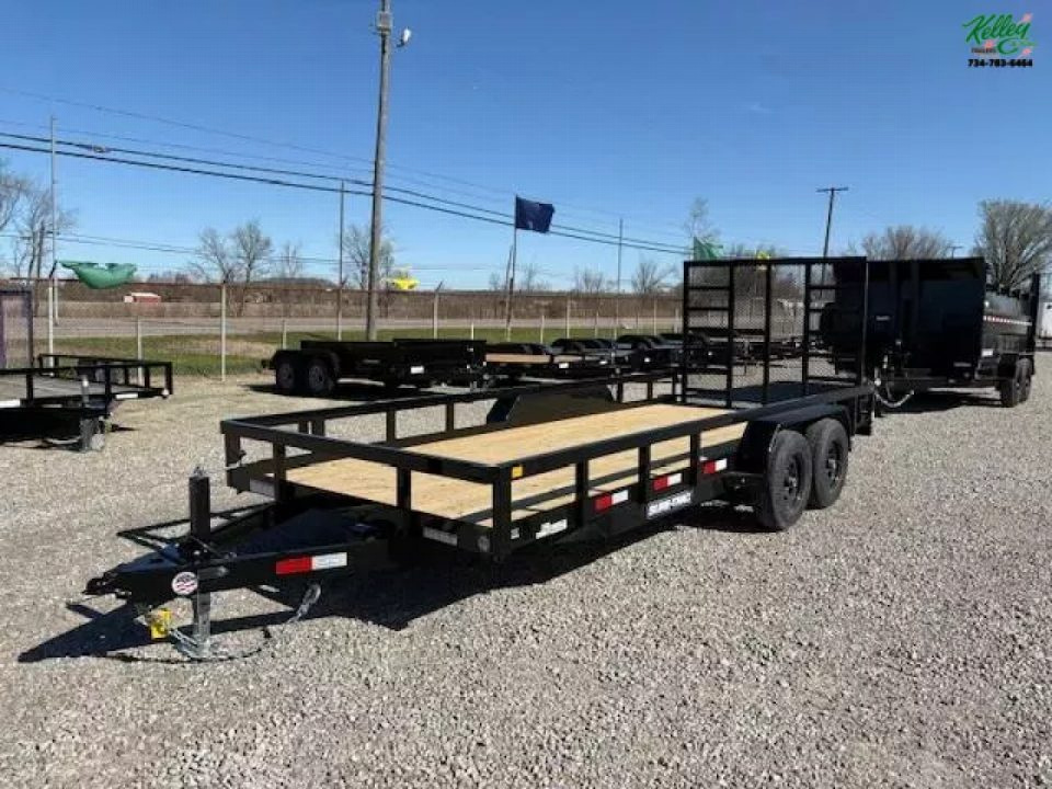 New 2026 Sure-Trac 7x18 10K Tube Top Utility Utility Trailer