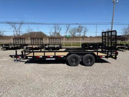New 2026 Sure-Trac 7x18 10K Tube Top Utility Utility Trailer