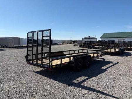 New 2026 Sure-Trac 7x18 10K Tube Top Utility Utility Trailer