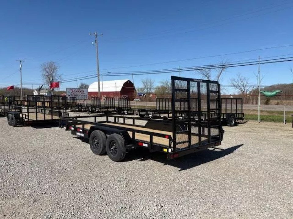 New 2026 Sure-Trac 7x18 10K Tube Top Utility Utility Trailer