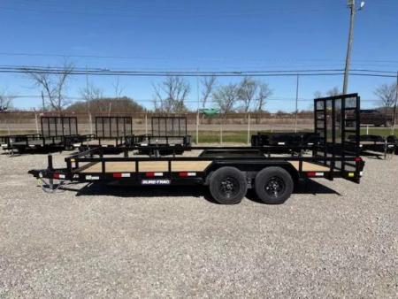 New 2026 Sure-Trac 7x18 10K Tube Top Utility Utility Trailer