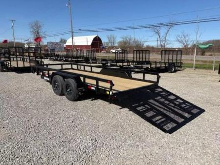 New 2026 Sure-Trac 7x18 10K Tube Top Utility Utility Trailer