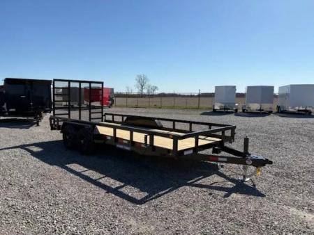 New 2026 Sure-Trac 7x18 10K Tube Top Utility Utility Trailer