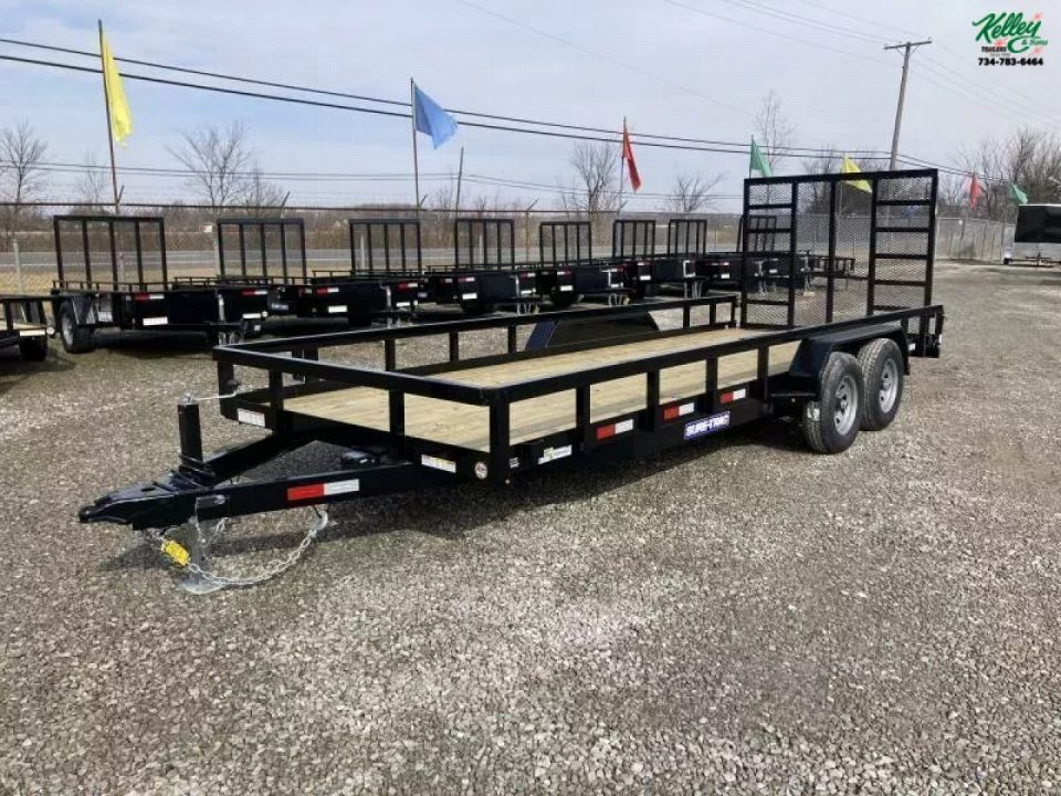 New 2026 Sure-Trac 7 x 20 10K Tube Top Utility Trailer