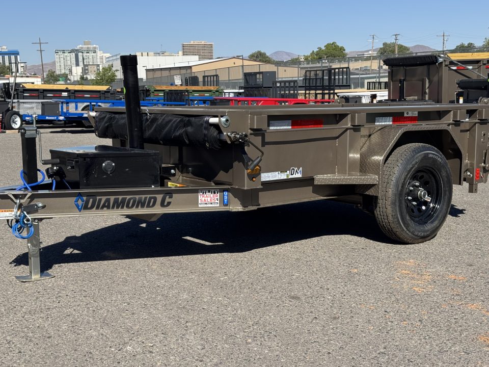 New 2026 Diamond C GST 60"x8' - 6K Telescopic Dump Trailer