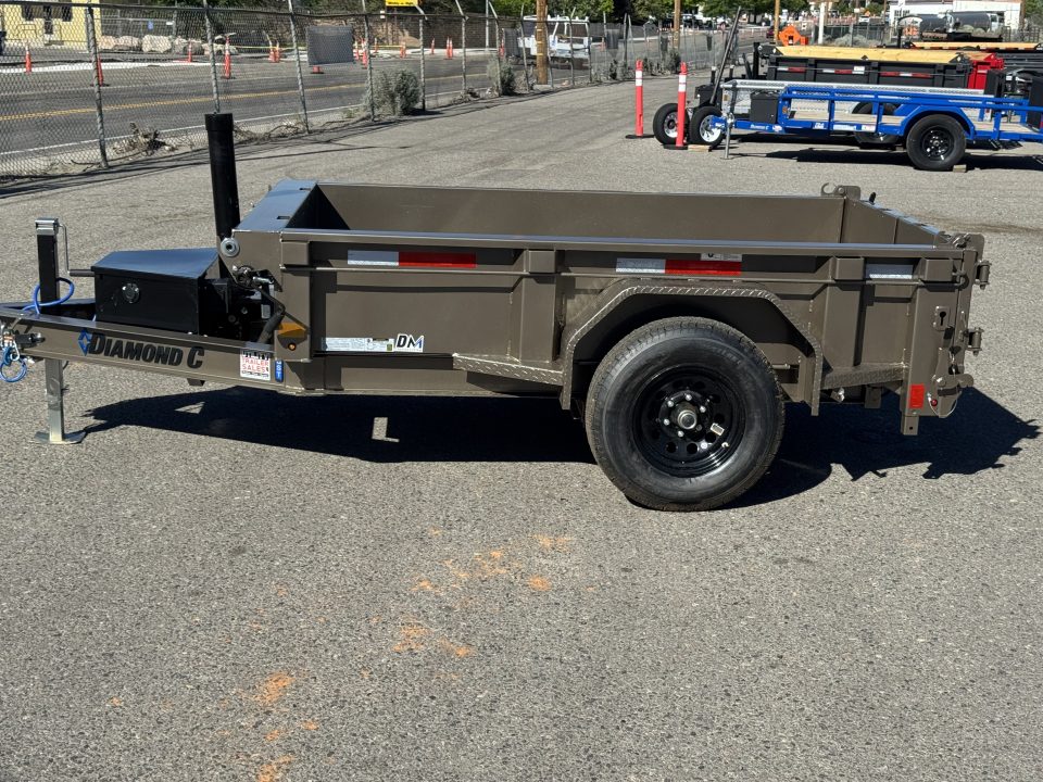 New 2026 Diamond C GST 60"x8' - 6K Telescopic Dump Trailer