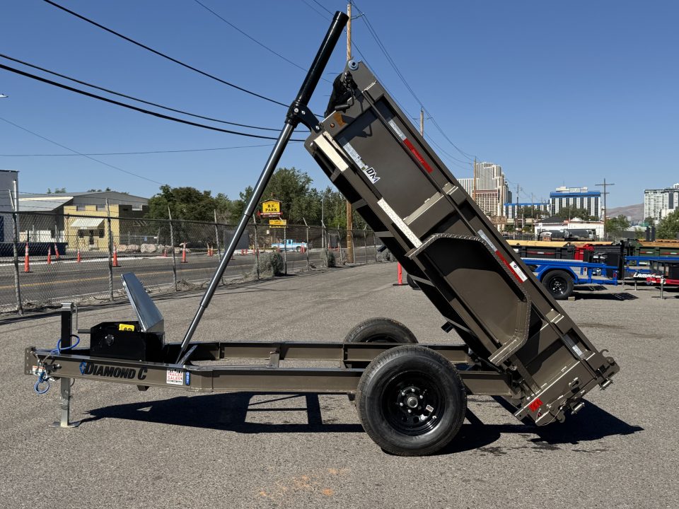 New 2026 Diamond C GST 60"x8' - 6K Telescopic Dump Trailer