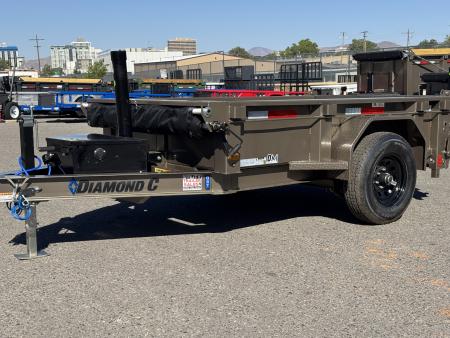 New 2026 Diamond C GST 60"x8' - 6K Telescopic Dump Trailer