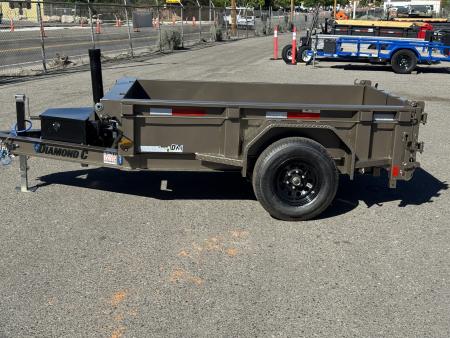 New 2026 Diamond C GST 60"x8' - 6K Telescopic Dump Trailer