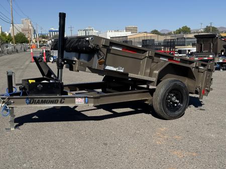 New 2026 Diamond C GST 60"x8' - 6K Telescopic Dump Trailer