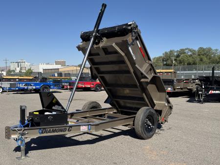 New 2026 Diamond C GST 60"x8' - 6K Telescopic Dump Trailer