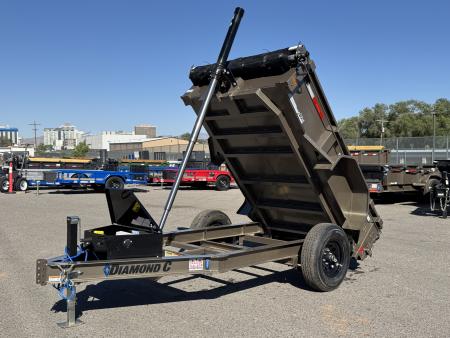 New 2026 Diamond C GST 60"x8' - 6K Telescopic Dump Trailer