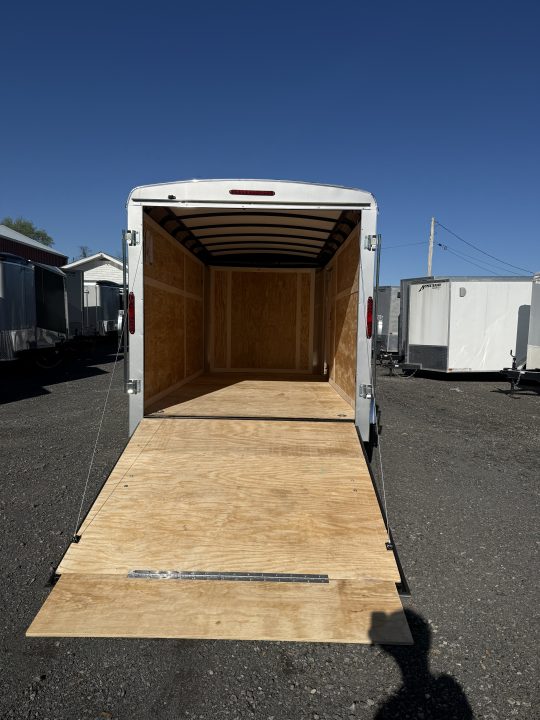 New 2026 Homesteader 7x14 Cargo Trailer - RAMP Door - SILVER