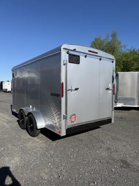 New 2026 Homesteader 7x14 Cargo Trailer - RAMP Door - SILVER