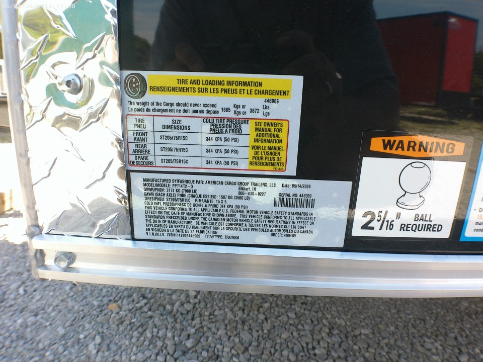 New 2026 Haulmark Passport 7x14 Deluxe Cargo / Enclosed Trailer