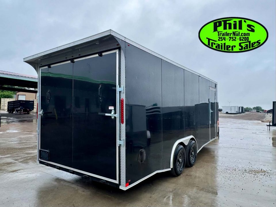 New 2026 8.5X20 ENCLOSED CAR HAULER Cargo / Enclosed Trailer REAR WING & .080 EXTERIOR!