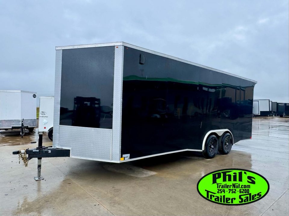 New 2026 8.5X20 ENCLOSED CAR HAULER Cargo / Enclosed Trailer REAR WING & .080 EXTERIOR!