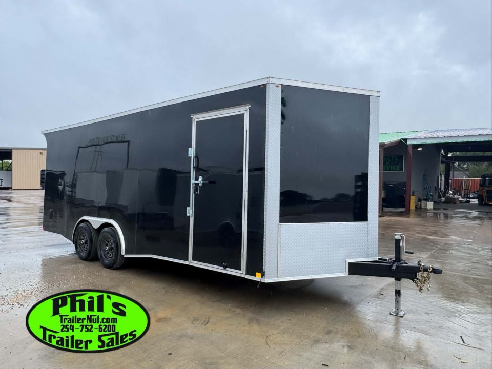New 2026 8.5X20 ENCLOSED CAR HAULER Cargo / Enclosed Trailer REAR WING & .080 EXTERIOR!