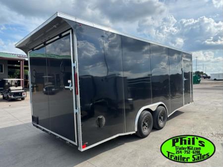 New 2026 8.5X20 ENCLOSED CAR HAULER Cargo / Enclosed Trailer REAR WING & .080 EXTERIOR!