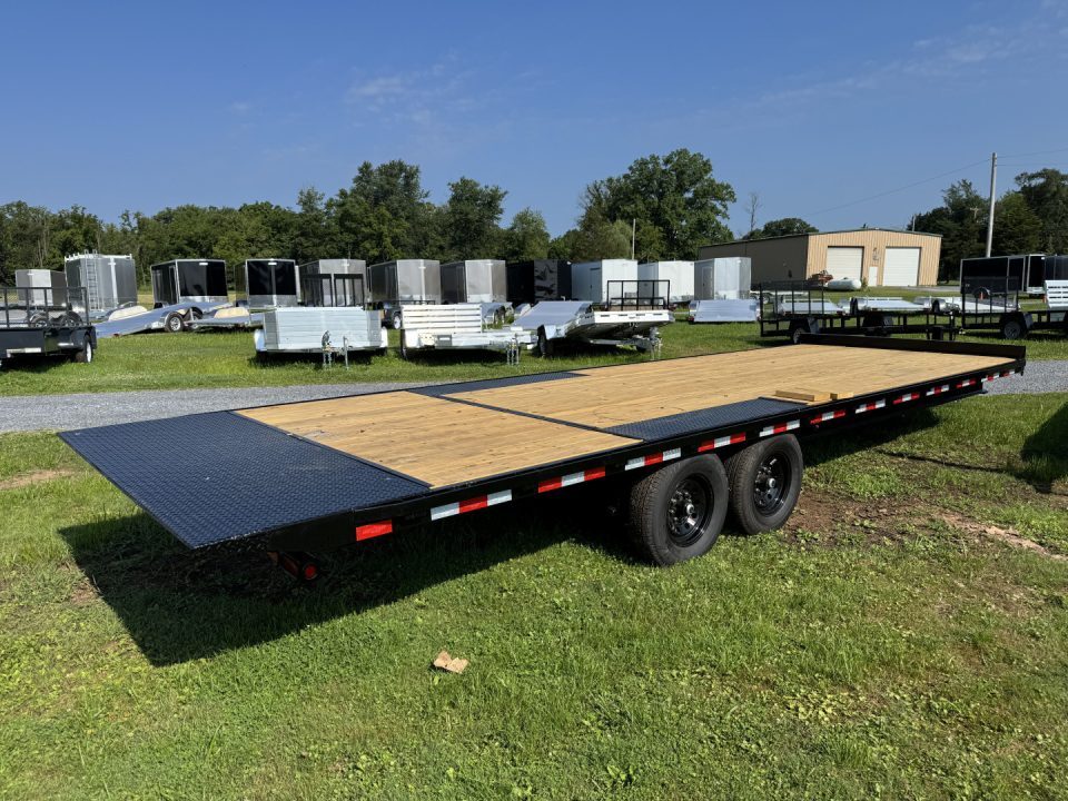 New 2026 Down 2 Earth Trailers DTE826DOT7B Deck Over Power Tilt Equipment Trailer SUMMER SALE ON NOW