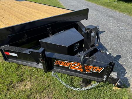 New 2026 Down 2 Earth Trailers DTE826DOT7B Deck Over Power Tilt Equipment Trailer SUMMER SALE ON NOW